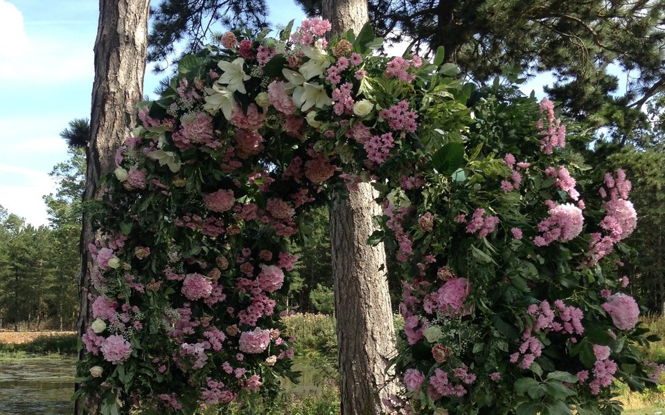 Flower Arch - Blessing at Brook Farm Cuffley